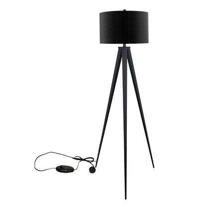Sarantino Minimalist Modern Tripod Floor Lamp Black-Home &amp; Garden &gt; Lighting-PEROZ Accessories