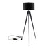 Sarantino Minimalist Modern Tripod Floor Lamp Black-Home & Garden > Lighting-PEROZ Accessories