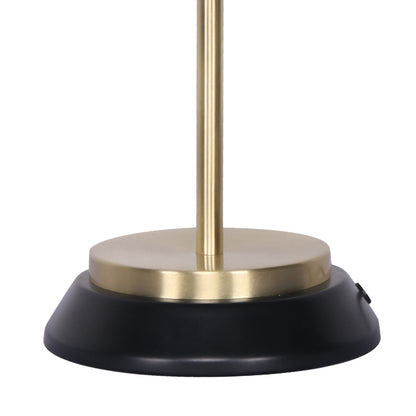 Sarantino Electric Reading Light Table Lamp Brass Finish - Black-Home &amp; Garden &gt; Lighting-PEROZ Accessories