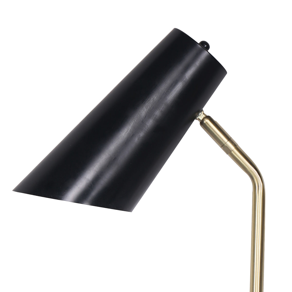 Sarantino Electric Reading Light Table Lamp Brass Finish - Black-Home &amp; Garden &gt; Lighting-PEROZ Accessories