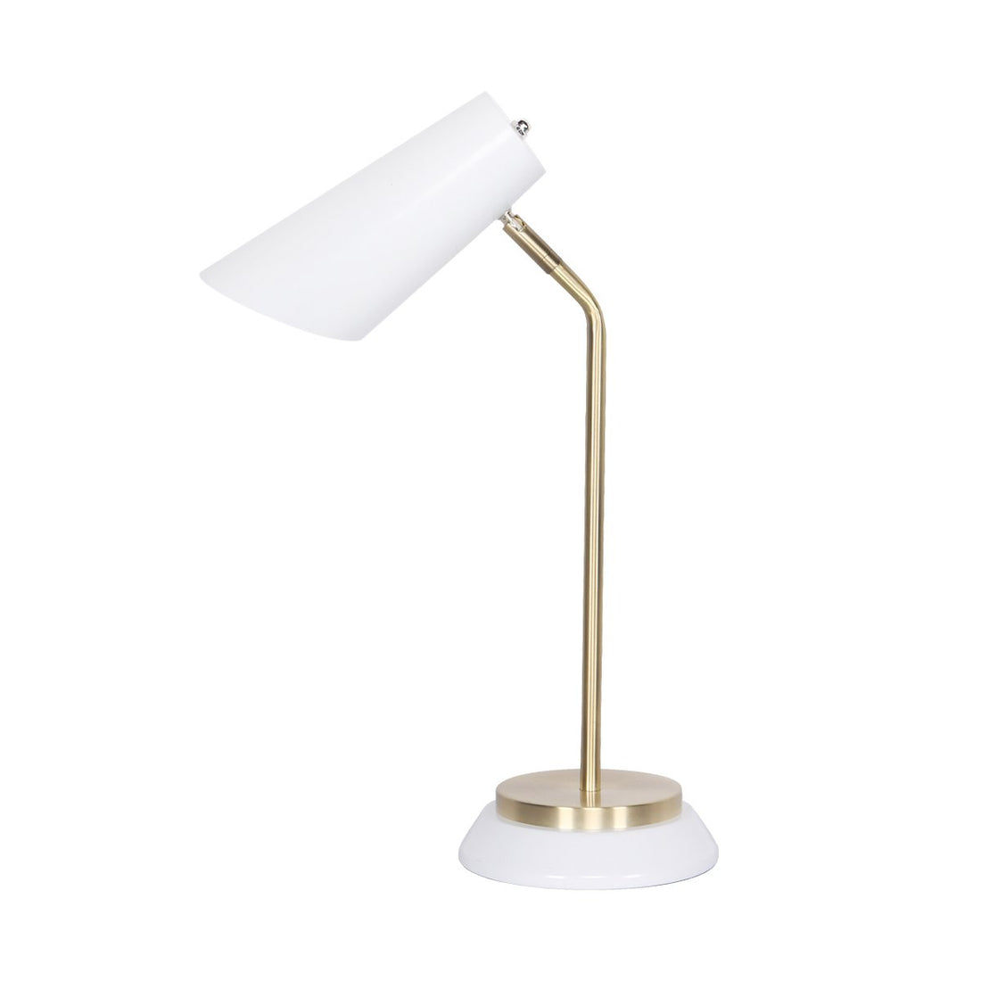 Sarantino Electric Reading Light Table Lamp Brass Finish - White-Home &amp; Garden &gt; Lighting-PEROZ Accessories