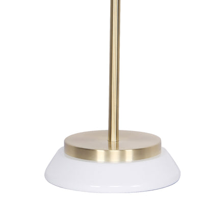 Sarantino Electric Reading Light Table Lamp Brass Finish - White-Home &amp; Garden &gt; Lighting-PEROZ Accessories