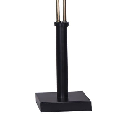 Sarantino LED Metal Table Lamp with 2 Lights Brushed Gold Black Finish-Home &amp; Garden &gt; Lighting-PEROZ Accessories