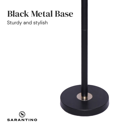 Sarantino Black/Brass Finish Reading Light Electric Table Lamp-Home &amp; Garden &gt; Lighting-PEROZ Accessories