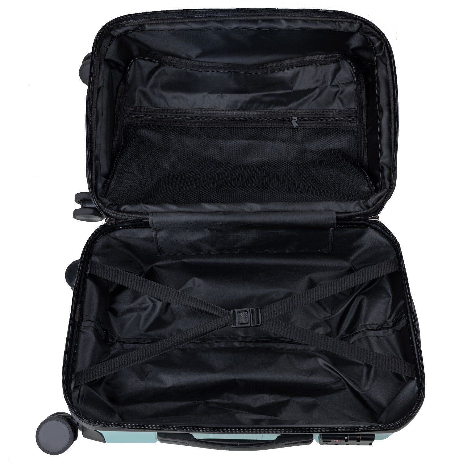 Olympus Noctis Suitcase 20in Hard Shell ABS+PC - Stygian Black-Home &amp; Garden-PEROZ Accessories