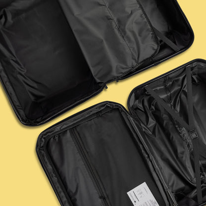Olympus Noctis Suitcase 20in Hard Shell ABS+PC - Stygian Black-Home &amp; Garden-PEROZ Accessories