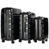 Olympus Noctis 3PC Luggage Set Hard Shell ABS+PC - Stygian Black-Home & Garden-PEROZ Accessories