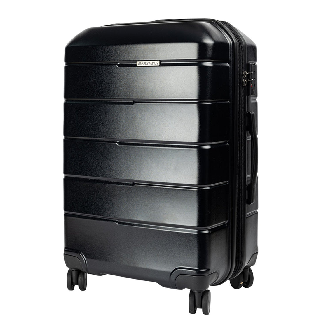 Olympus Artemis 28in Hard Shell Suitcase ABS+PC Jet Black-Home &amp; Garden-PEROZ Accessories