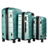 Olympus 3PC Artemis Luggage Set Hard Shell ABS+PC - Electric Teal-Home & Garden-PEROZ Accessories