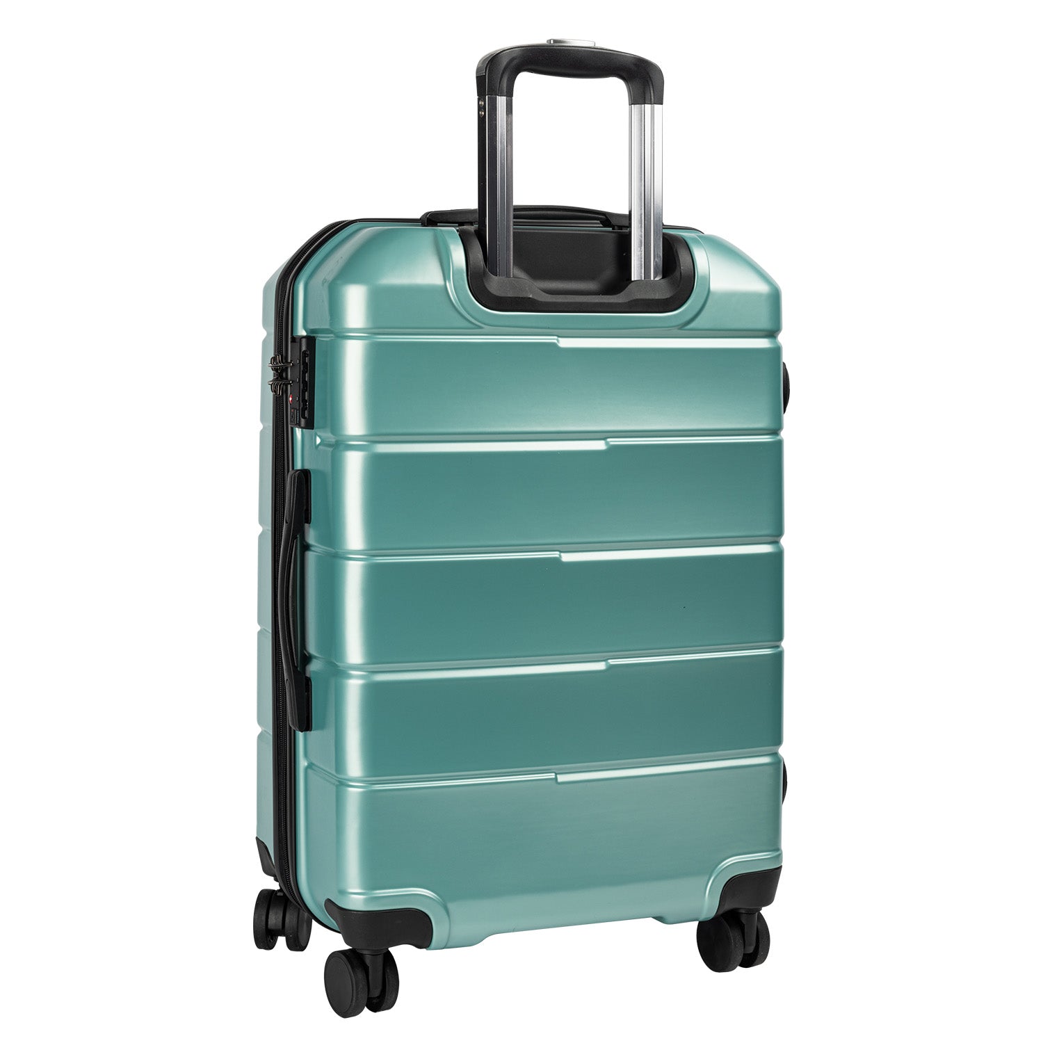 Olympus 3PC Artemis Luggage Set Hard Shell ABS+PC - Electric Teal-Home &amp; Garden-PEROZ Accessories