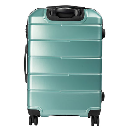 Olympus 3PC Artemis Luggage Set Hard Shell ABS+PC - Electric Teal-Home &amp; Garden-PEROZ Accessories