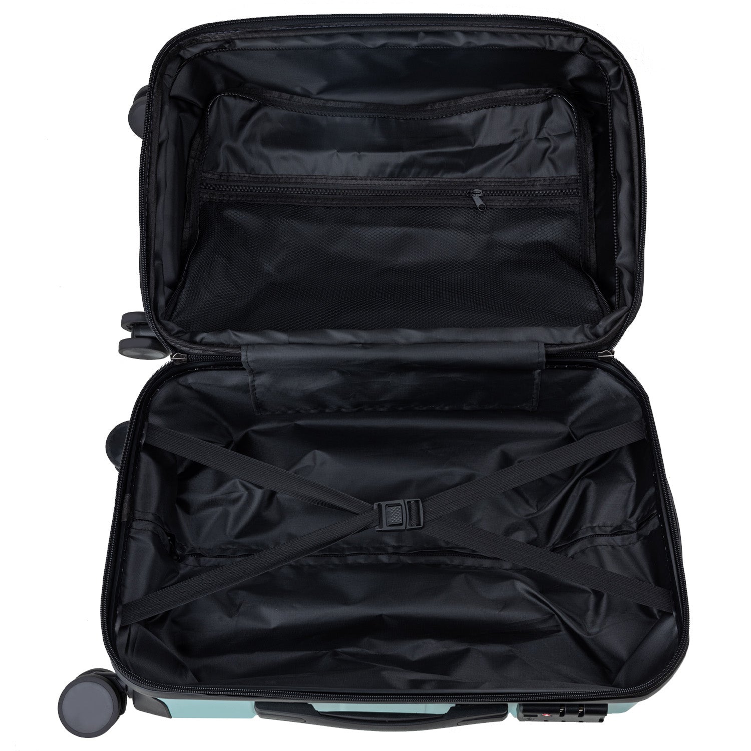 Olympus 3PC Artemis Luggage Set Hard Shell ABS+PC - Electric Teal-Home &amp; Garden-PEROZ Accessories