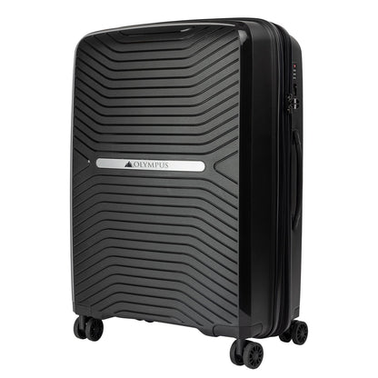 Olympus Astra 29in Lightweight Hard Shell Suitcase - Obsidian Black-Home &amp; Garden &gt; Travel-PEROZ Accessories