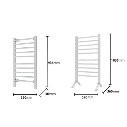 Pronti Heated Towel Rack With Timer Wall-mounted Freestanding Electric 160 Watts-Home &amp; Garden &gt; Bathroom Accessories-PEROZ Accessories