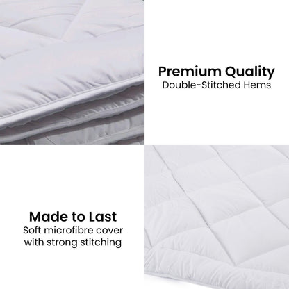 Laura Hill 400GSM Microfibre Bamboo Quilt Comforter Doona - King-Home &amp; Garden &gt; Bedding-PEROZ Accessories