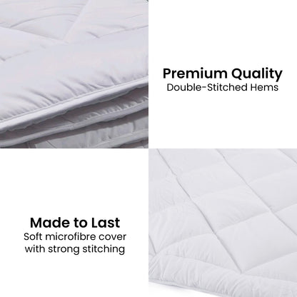 Laura Hill 500GSM Microfibre Bamboo Quilt Comforter Doona - King-Home &amp; Garden &gt; Bedding-PEROZ Accessories