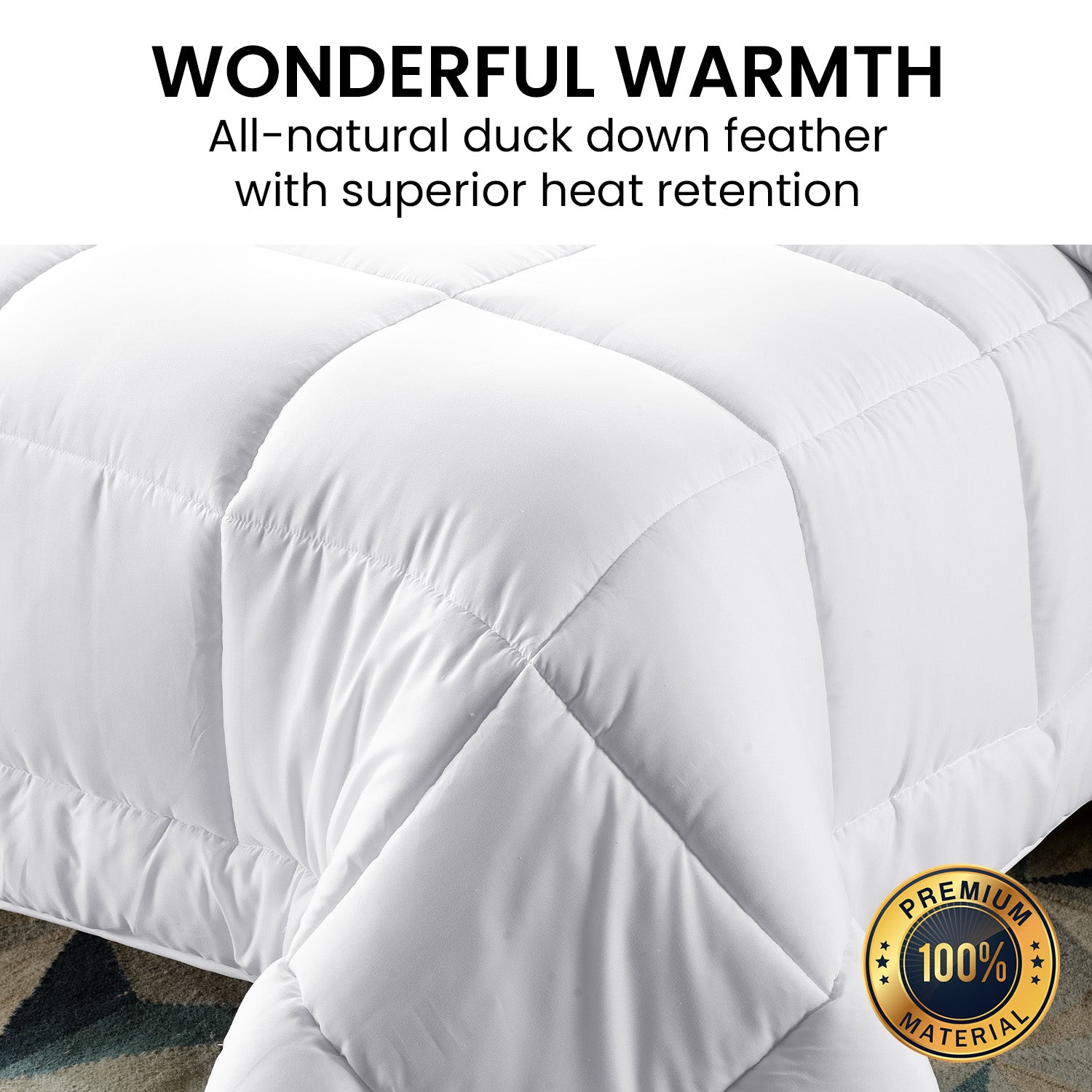Laura Hill 500GSM Duck Down Feather Quilt Duvet Doona - King-Home &amp; Garden &gt; Bedding-PEROZ Accessories