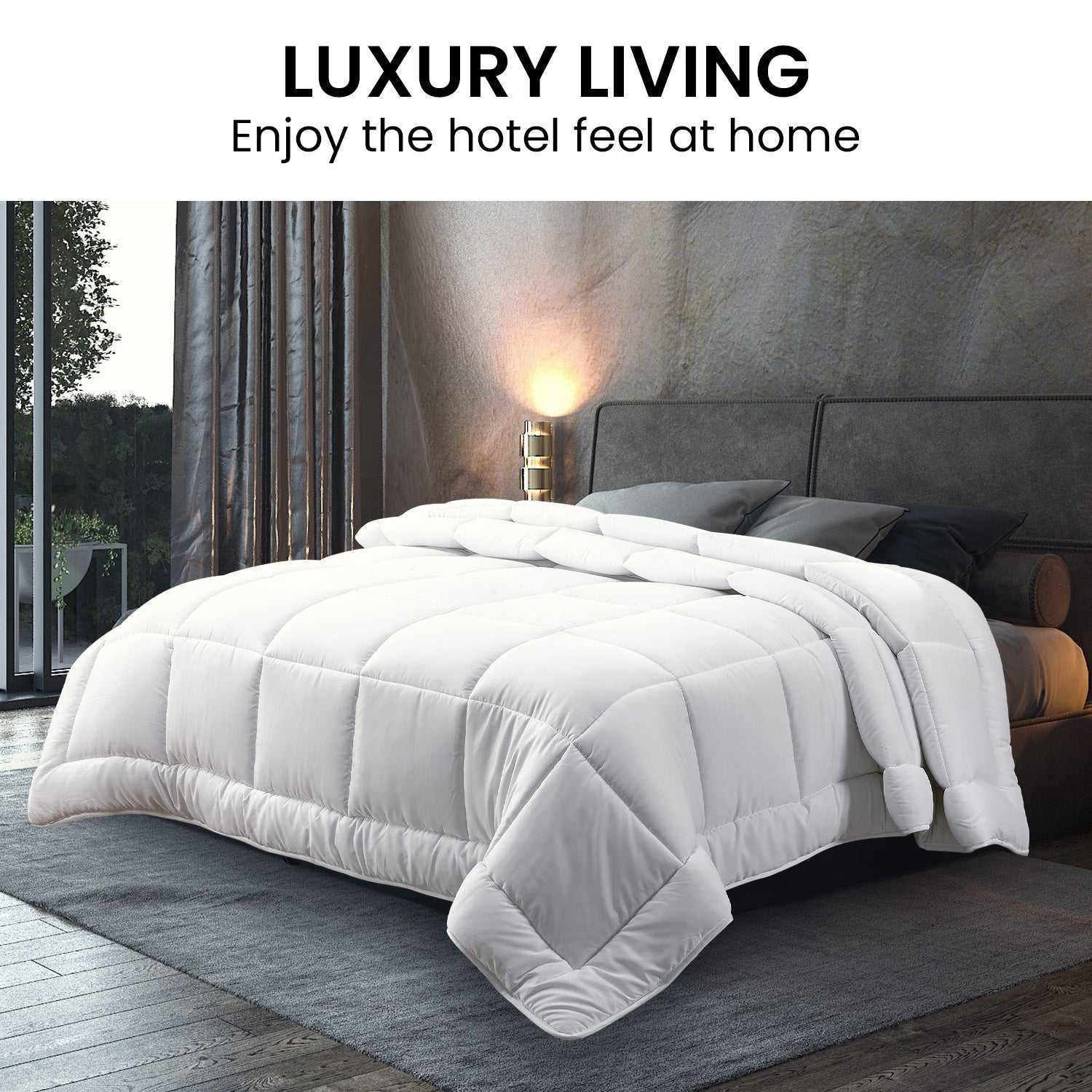 Laura Hill 500GSM Duck Down Feather Quilt Duvet Doona - King-Home &amp; Garden &gt; Bedding-PEROZ Accessories