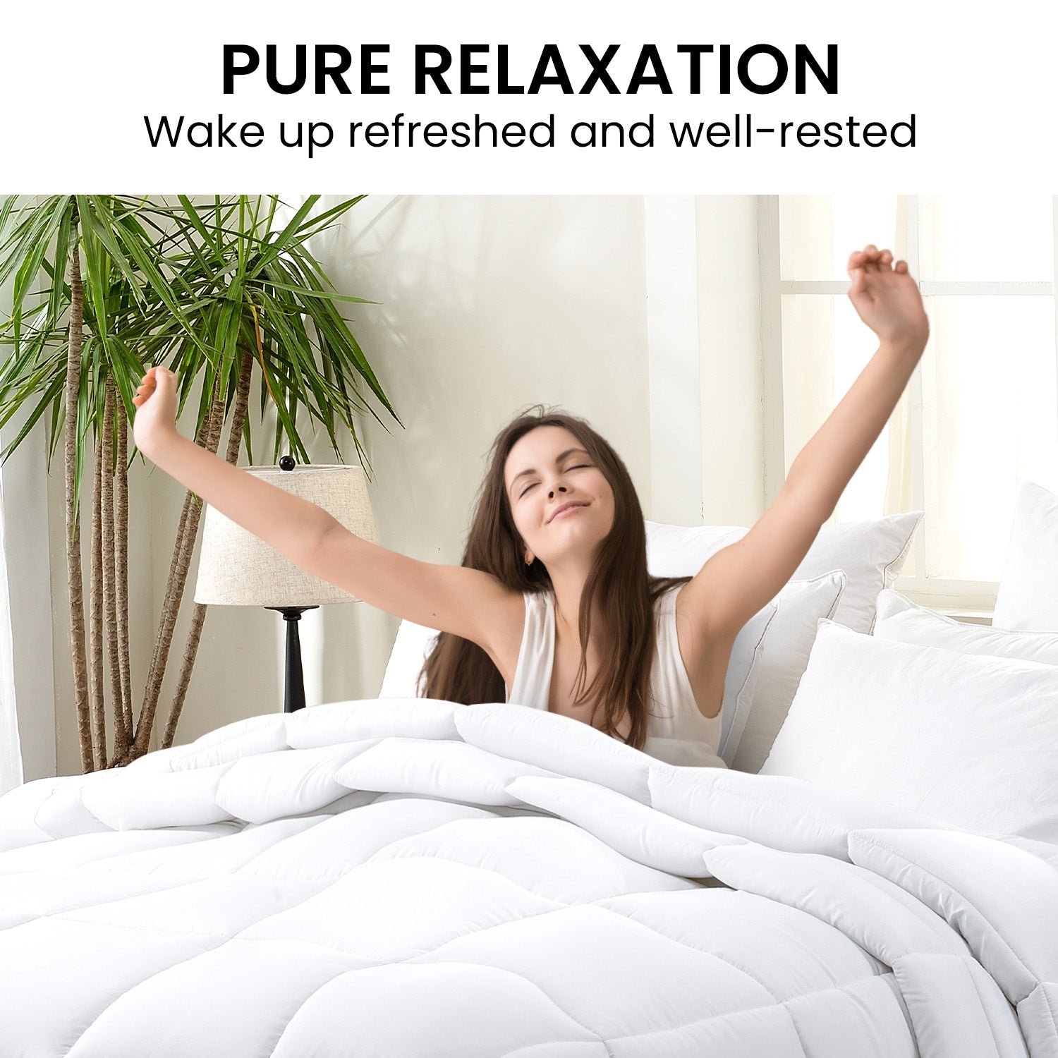 Laura Hill 500GSM Duck Down Feather Quilt Comforter Doona - Super King-Home &amp; Garden &gt; Bedding-PEROZ Accessories