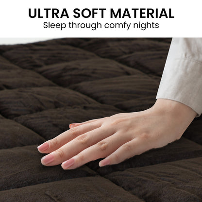 Laura Hill 600GSM Faux Mink Quilt Comforter Doona - King-Home &amp; Garden &gt; Bedding-PEROZ Accessories