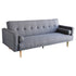 Sarantino Madison Sofa Bed Lounge Couch Futon Furniture Home Dark Grey Linen Suite-Furniture > Sofas-PEROZ Accessories