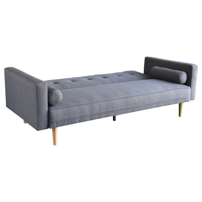 Sarantino Madison Sofa Bed Lounge Couch Futon Furniture Home Dark Grey Linen Suite-Furniture &gt; Sofas-PEROZ Accessories