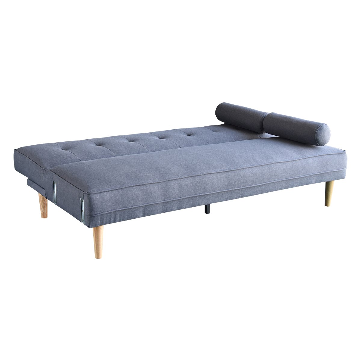 Sarantino Madison Sofa Bed Lounge Couch Futon Furniture Home Dark Grey Linen Suite-Furniture &gt; Sofas-PEROZ Accessories