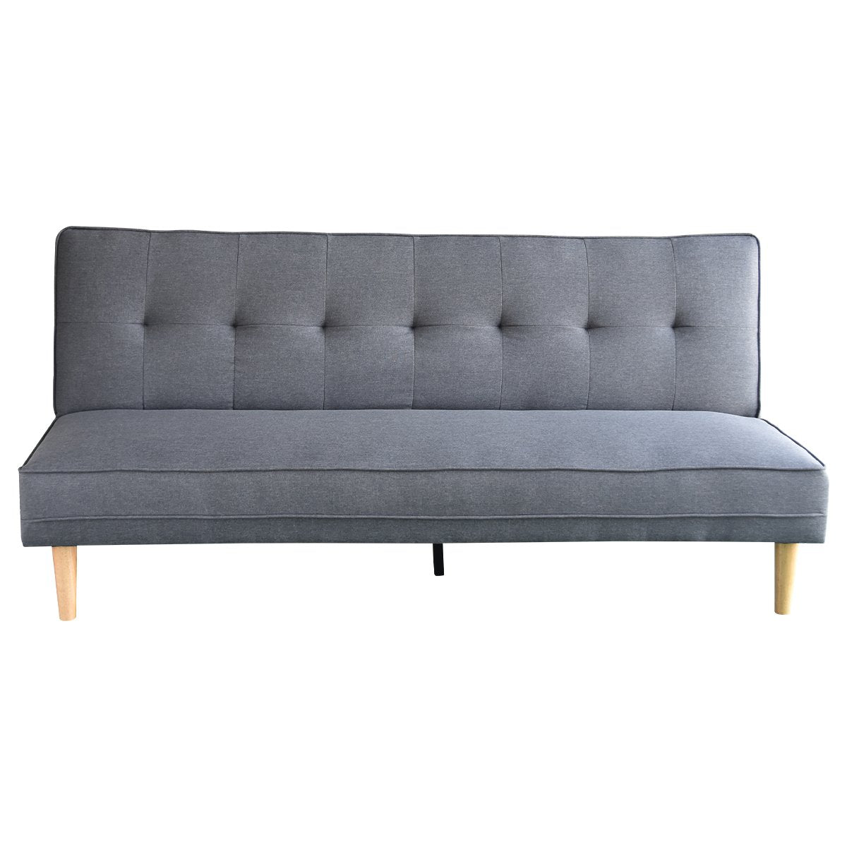 Sarantino Madison Sofa Bed Lounge Couch Futon Furniture Home Dark Grey Linen Suite-Furniture &gt; Sofas-PEROZ Accessories