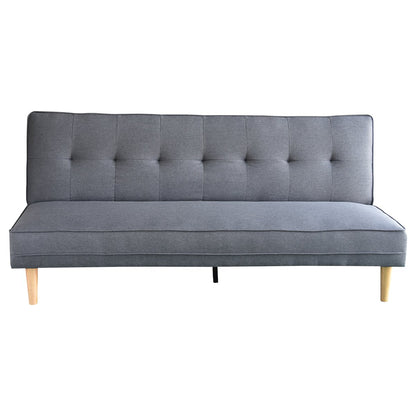 Sarantino Madison Sofa Bed Lounge Couch Futon Furniture Home Dark Grey Linen Suite-Furniture &gt; Sofas-PEROZ Accessories