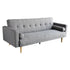 Sarantino Madison Sofa Bed Lounge Couch Futon Furniture Home Light Grey Linen Suite-Furniture > Sofas-PEROZ Accessories