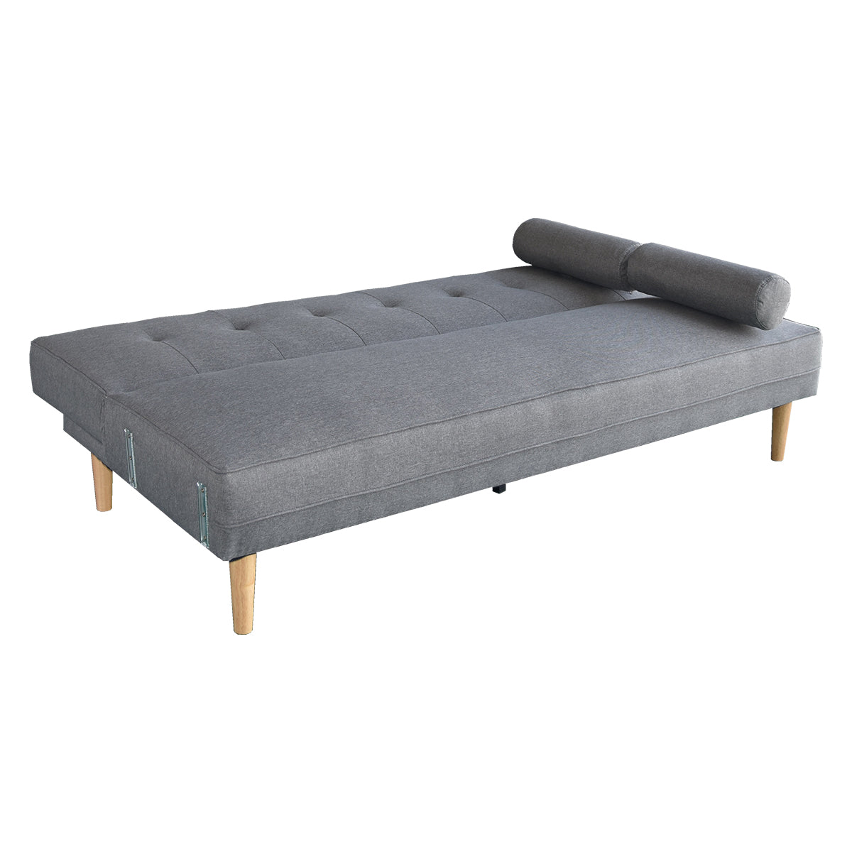Sarantino Madison Sofa Bed Lounge Couch Futon Furniture Home Light Grey Linen Suite-Furniture &gt; Sofas-PEROZ Accessories