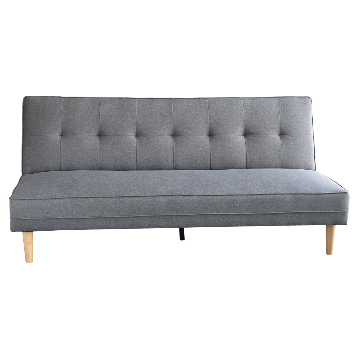 Sarantino Madison Sofa Bed Lounge Couch Futon Furniture Home Light Grey Linen Suite-Furniture &gt; Sofas-PEROZ Accessories