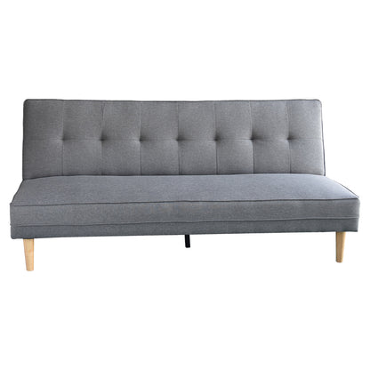 Sarantino Madison Sofa Bed Lounge Couch Futon Furniture Home Light Grey Linen Suite-Furniture &gt; Sofas-PEROZ Accessories