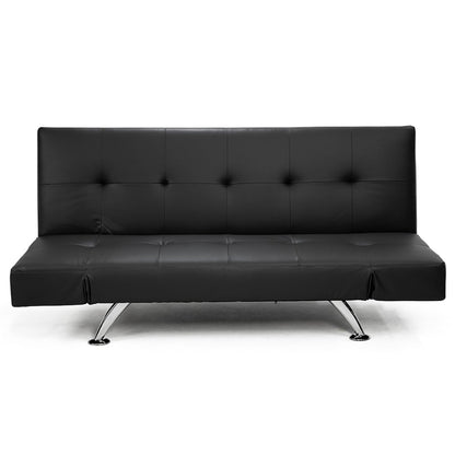 Sarantino Brooklyn Sofa Bed Faux Leather Lounge Couch Futon Furniture Adjustable Suite Bk-Furniture &gt; Sofas-PEROZ Accessories