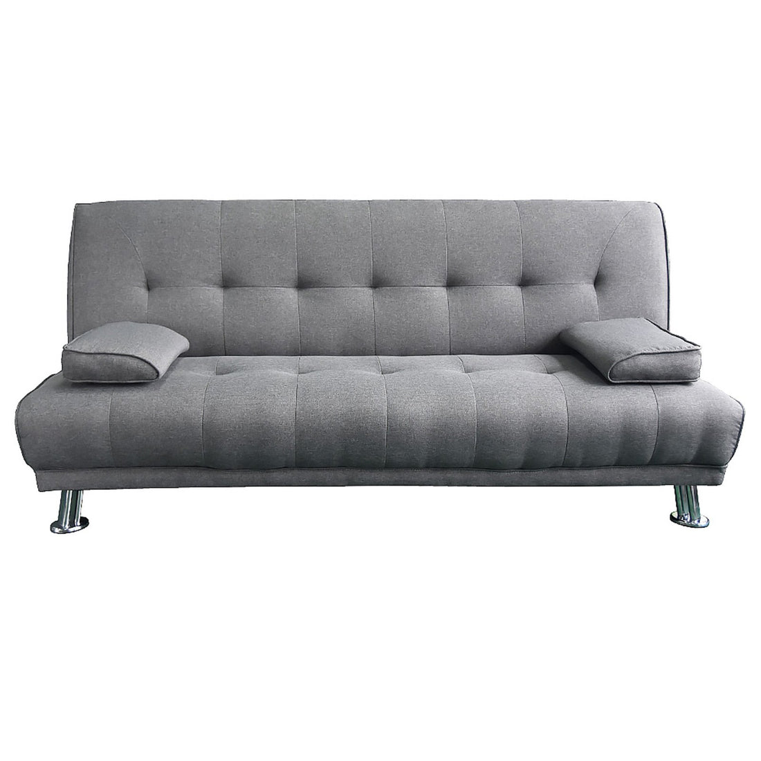Sarantino Manhattan Sofa Bed Lounge Couch Futon Furniture Home Light Grey Linen Suite-Furniture &gt; Sofas-PEROZ Accessories
