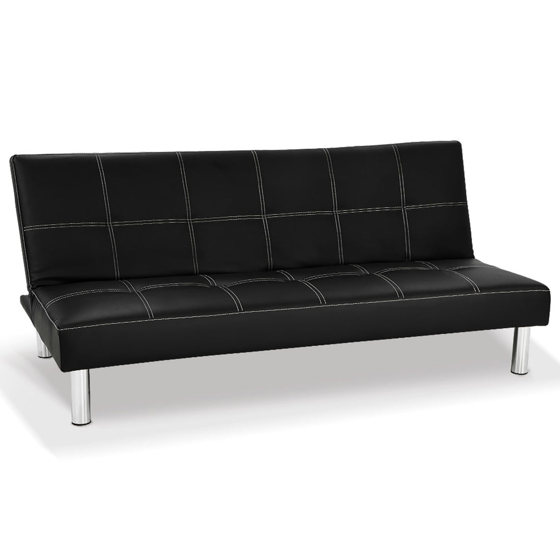Sarantino Chelsea Sofa Bed Faux Leather Lounge Couch Futon Furniture Modular Suite-Furniture &gt; Sofas-PEROZ Accessories