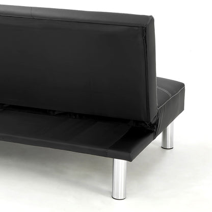 Sarantino Chelsea Sofa Bed Faux Leather Lounge Couch Futon Furniture Modular Suite-Furniture &gt; Sofas-PEROZ Accessories
