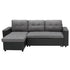Sarantino Corner Sofa Linen Lounge Couch L-shaped Modular Furniture Home Chaise Grey-Furniture > Sofas-PEROZ Accessories