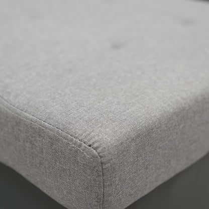 Sarantino Corner Sofa Linen Lounge Couch L-shaped Modular Furniture Home Chaise Grey-Furniture &gt; Sofas-PEROZ Accessories