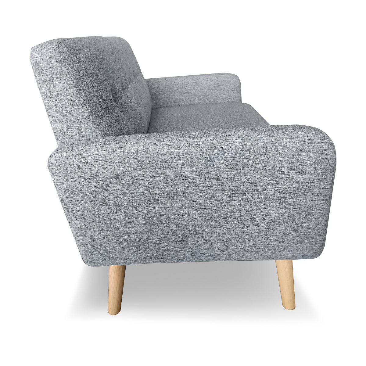 Sarantino 6-Seater Linen Sofa Set Couch Futon - Light Grey-Furniture &gt; Sofas-PEROZ Accessories