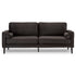 Sarantino Faux Velvet Sofa Bed Couch Furniture Lounge Suite - Black-Furniture > Sofas-PEROZ Accessories