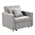 Sarantino Suri 3-in-1 Convertible Sofa Chair Bed Lounger - Light Grey-Furniture > Sofas-PEROZ Accessories