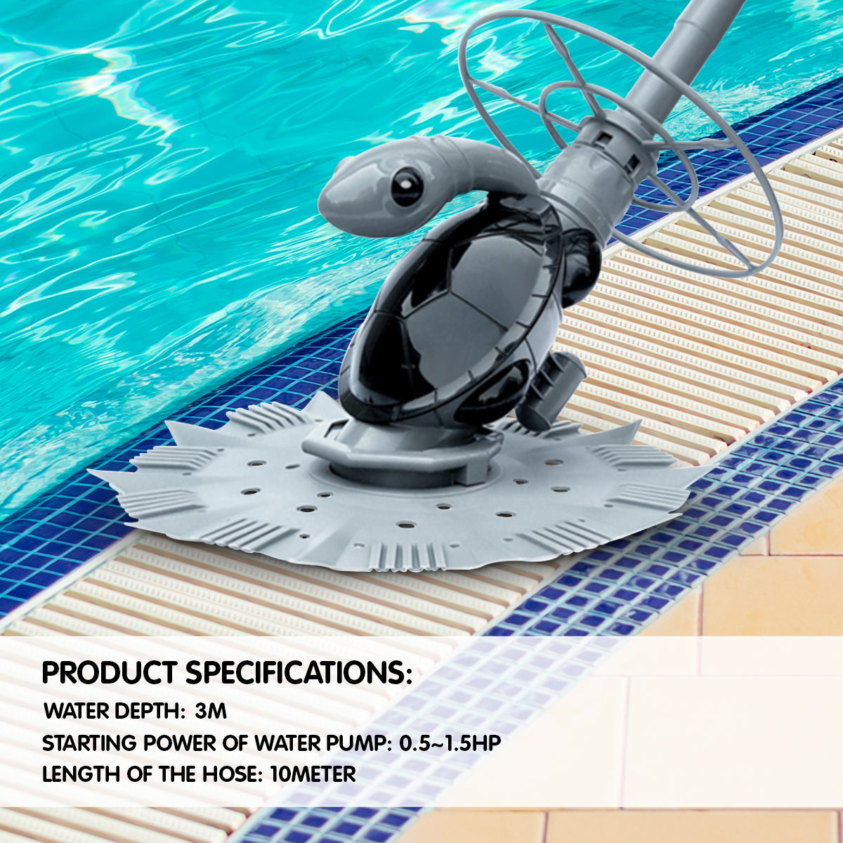 HydroActive Automatic Swimming Pool Vacuum Cleaner Leaf Eater Turtle-Pool Cleaners-PEROZ Accessories