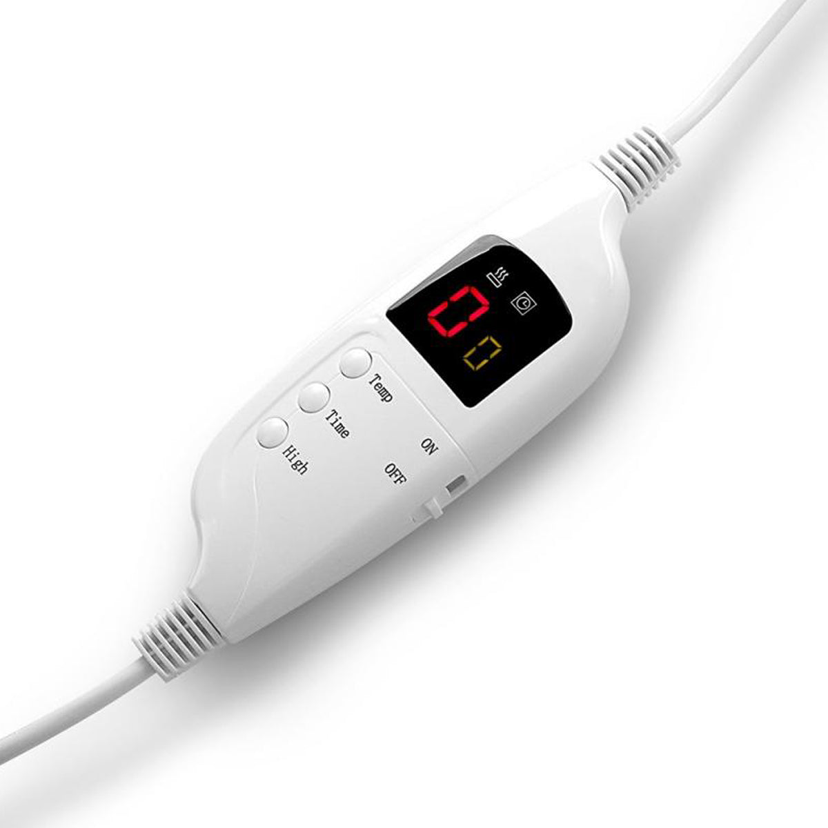 Laura Hill Heated Electric Blanket Throw Rug Coral Warm Fleece Grey-Home &amp; Garden &gt; Bedding-PEROZ Accessories