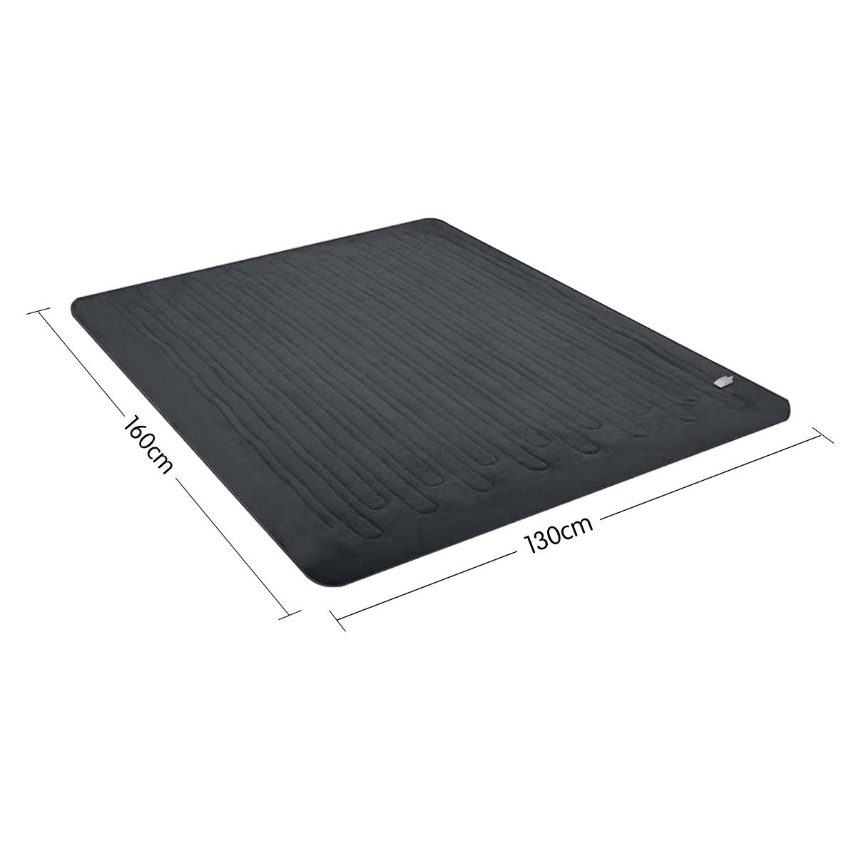 Laura Hill Heated Electric Blanket Throw Rug Coral Warm Fleece Grey-Home &amp; Garden &gt; Bedding-PEROZ Accessories