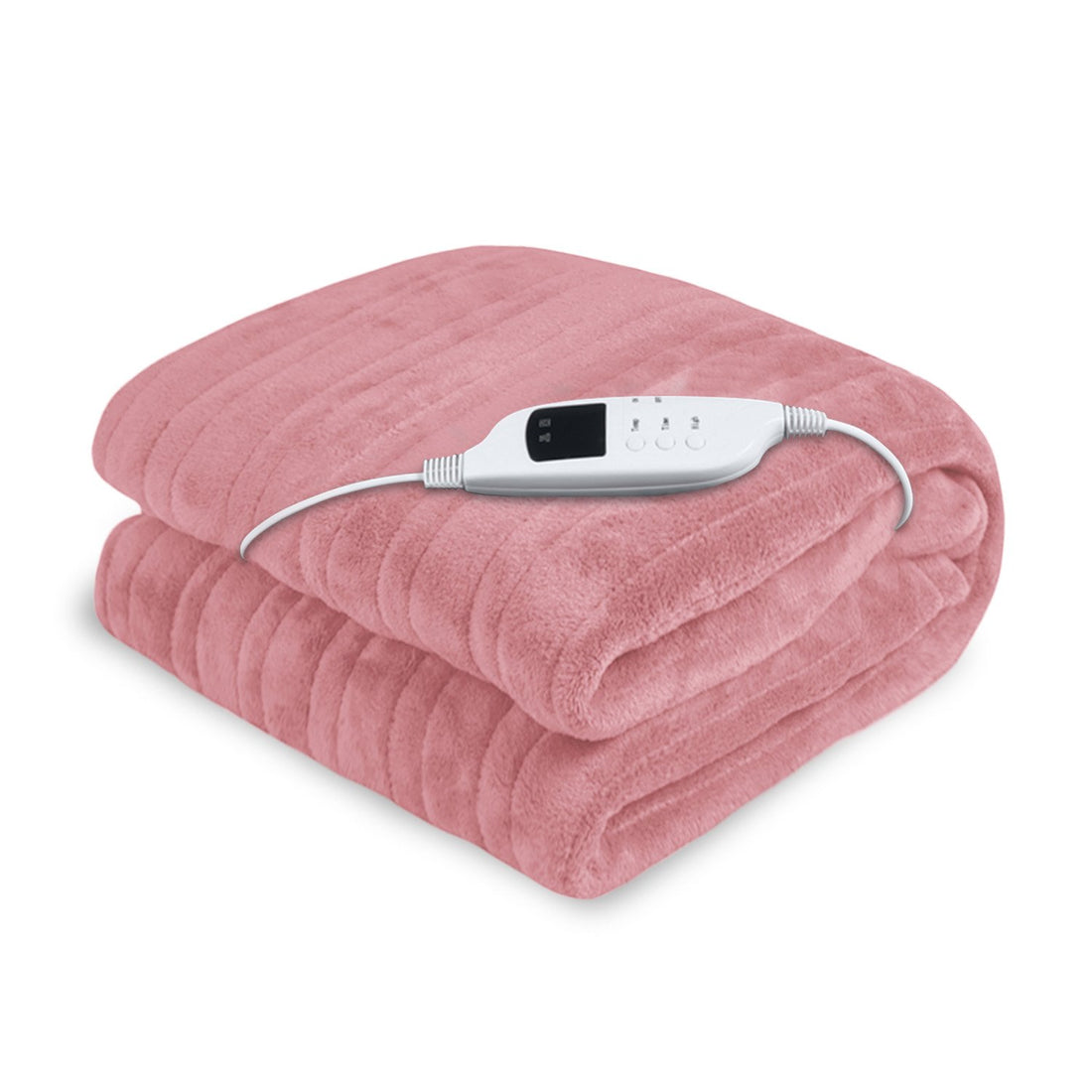 Laura Hill Heated Electric Blanket Throw Rug Coral Warm Fleece Pink-Home &amp; Garden &gt; Bedding-PEROZ Accessories