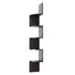 Sarantino 5 Tier Corner Wall Shelf Display Shelves Dvd Book Storage Rack Floating Mounted - Dark Brown-Furniture > Living Room-PEROZ Accessories