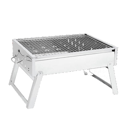 Charcoal BBQ Grill Stainless Steel Portable Outdoor Steel Rack Roaster Smoker-Home &amp; Garden &gt; BBQ-PEROZ Accessories
