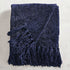 Acrylic Chenille Tassel Knitted Blanket Bed Sofa Throw Rug 150 x 200 cm (Blue)-Home & Garden > Rugs-PEROZ Accessories
