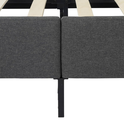 Bed Frame Mattress Foundation (Dark Grey) &amp;